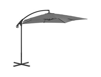 Zweefparasol 250x250cm Antraciet - 30% Korting