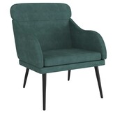 vidaXL Fauteuil fluweel donkergroen | 60% Korting