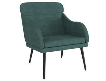 vidaXL Fauteuil fluweel donkergroen | 60% Korting