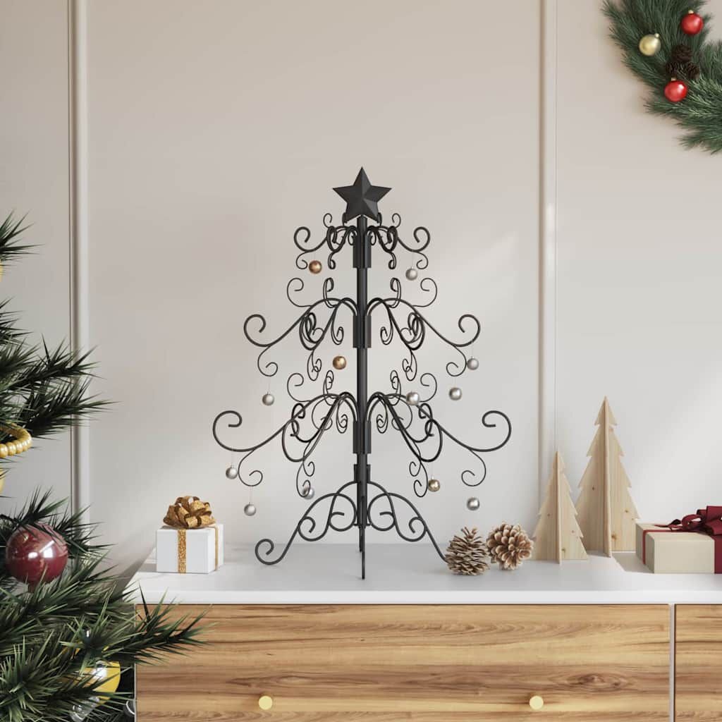 vidaXL Metalen Kerstboom Zwart 60cm - 55% Korting!