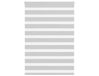 vidaXL Zebra rolgordijn Lichtgrijs - 35% Korting