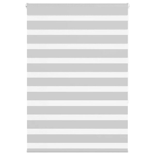 vidaXL Zebra rolgordijn Lichtgrijs - 35% Korting