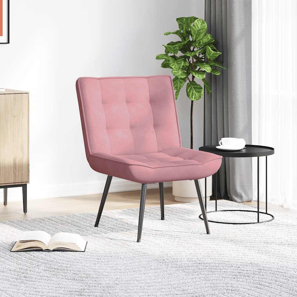 VidaXL Relaxstoel Roze Fluweel - 35% Korting