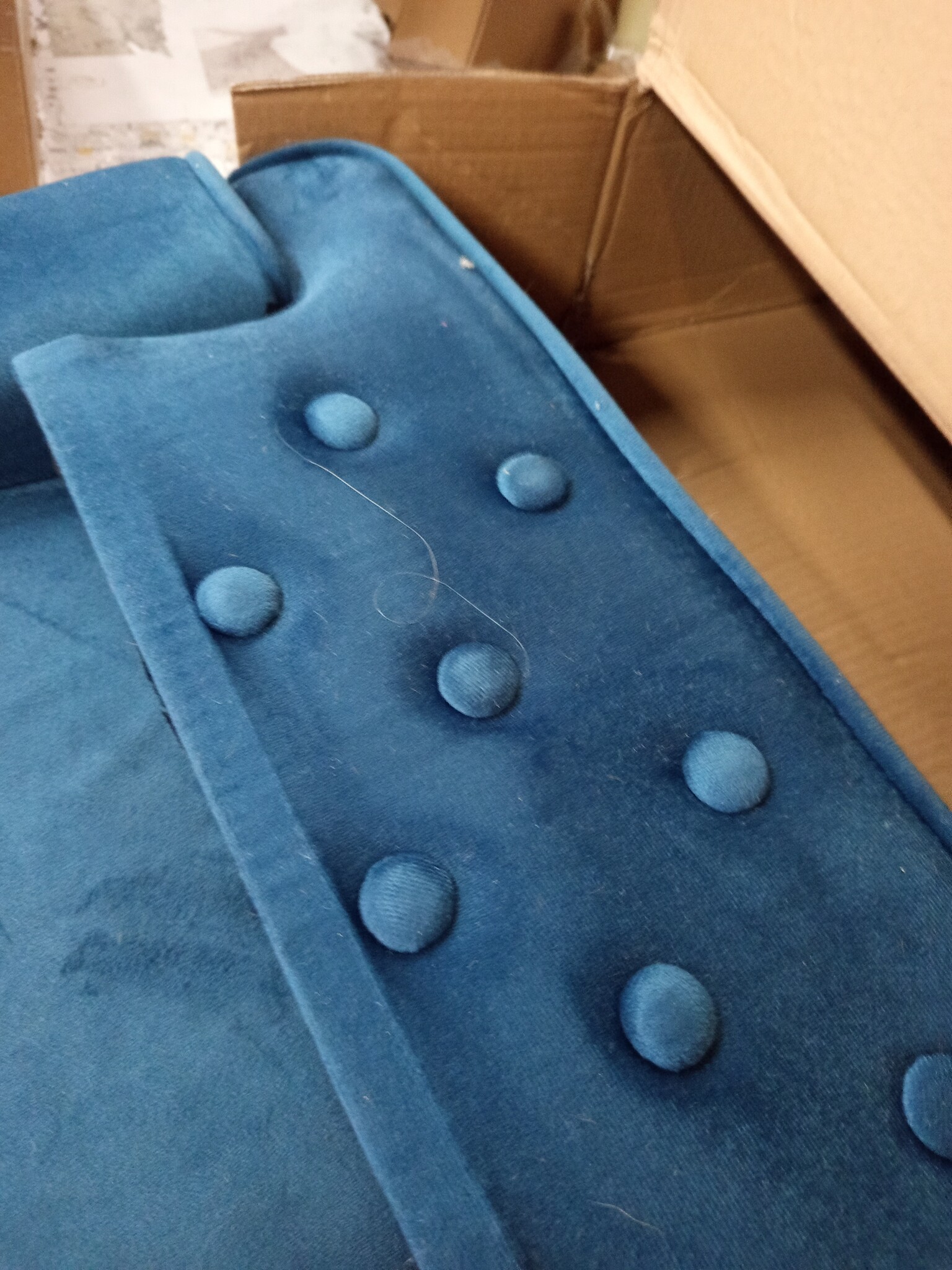 vidaXL Kinderbank Blauw Fluweel - 60% Korting!