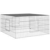 vidaXL Konijnenkooi 110x110x55 cm | Gegalvaniseerd IJzer | 35% Korting