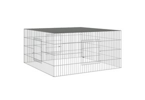 vidaXL Konijnenkooi 110x110x55 cm | Gegalvaniseerd IJzer | 35% Korting