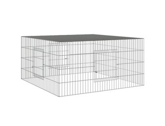 vidaXL Konijnenkooi 110x110x55 cm | Gegalvaniseerd IJzer | 35% Korting