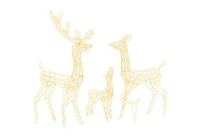 vidaXL Kerstversiering Rendierfamilie, 300 LED's, Warmwit Acryl - 60% Korting!