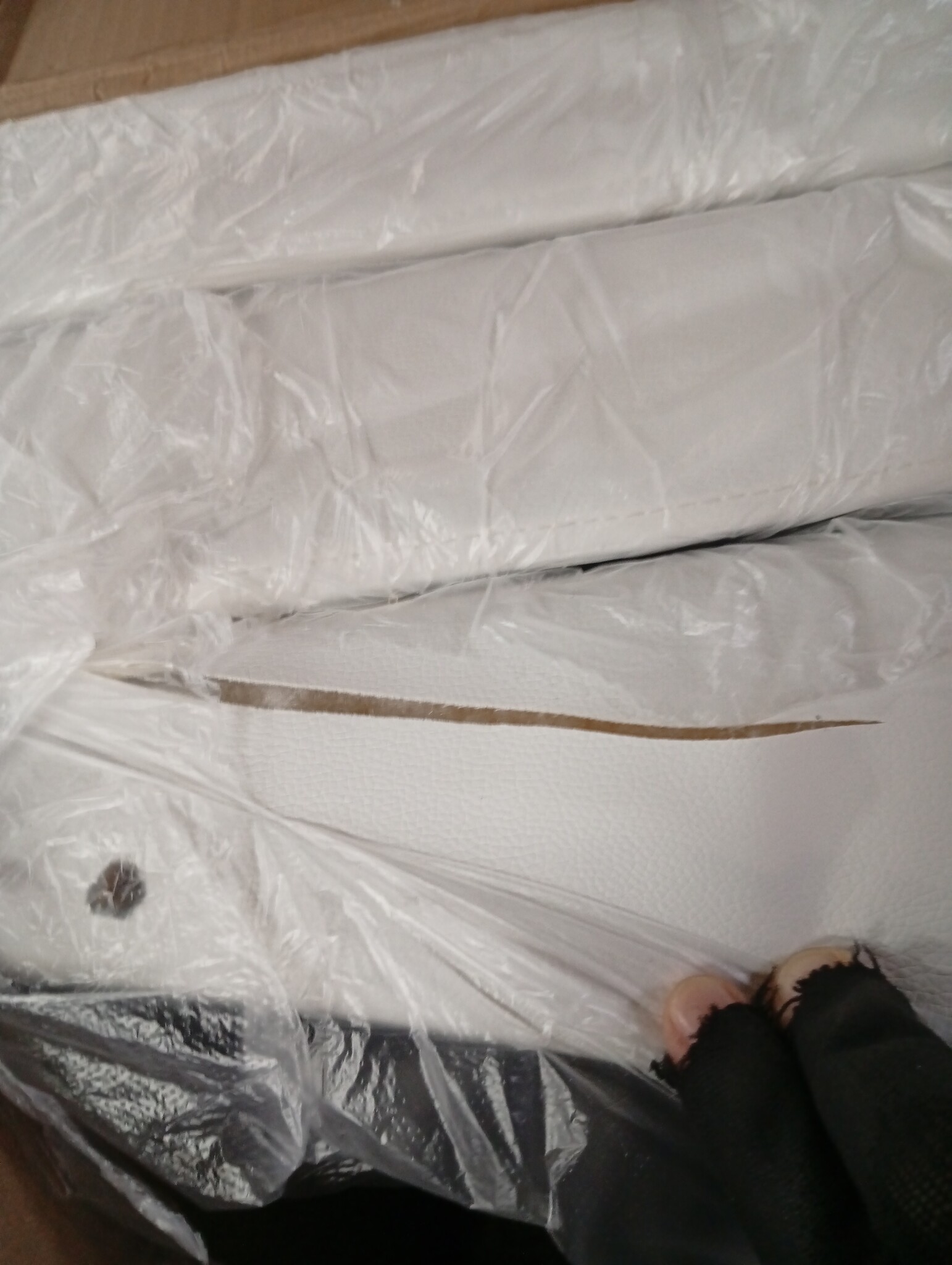 vidaXL Fauteuil Kubus Kunstleer Wit - 60% Korting