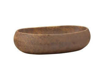 vidaXL Opzetwasbak Ovaal 59x40x15cm Keramiek Bruin - Nu 30% Korting!