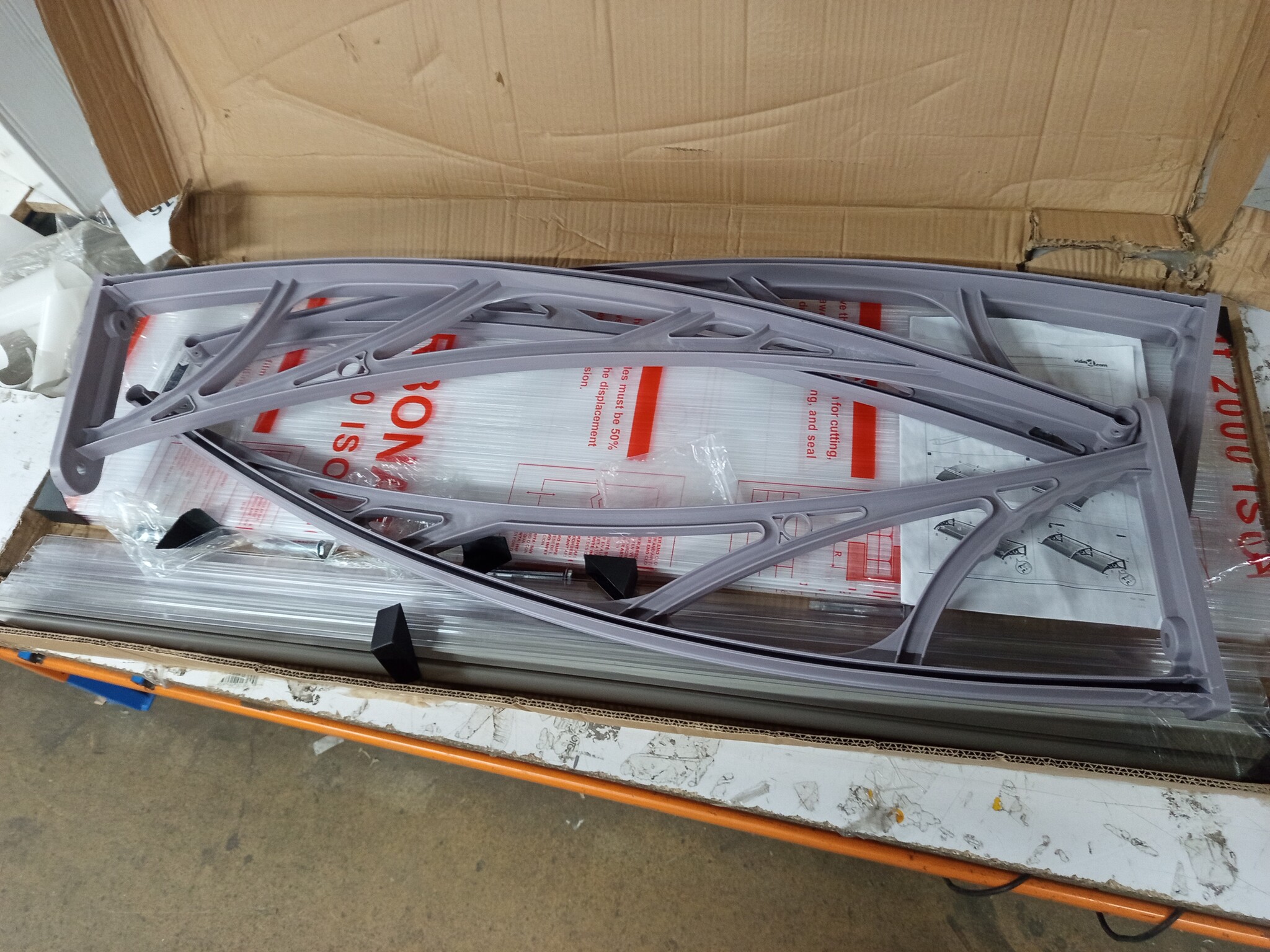 vidaXL Deurluifel 240x100 cm PC grijs | -55%