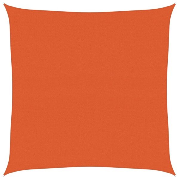 vidaXL Zonnezeil Vierkant 4x4m HDPE Oranje - Nu met 37% Korting!