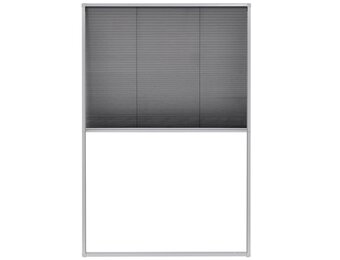 vidaXL Plissé Raamhor 80x120 cm Aluminium - 42% Korting