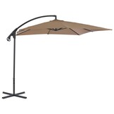 vidaXL Zweefparasol Taupe 250x250 cm - 70% Korting!