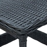 vidaXL Tuintafel Poly Rattan Donkergrijs - 62% Korting!