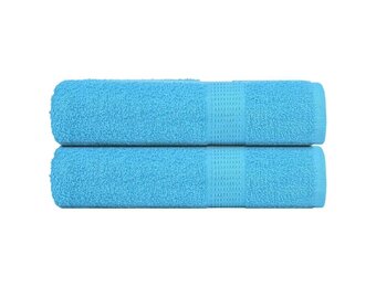 vidaXL Handdoeken Turquoise - 2 stuks - 50x100 cm - 35% korting!