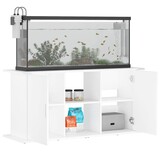 vidaXL Aquariumstandaard Wit - Bewerkt Hout (121x41x58 cm) | -35%