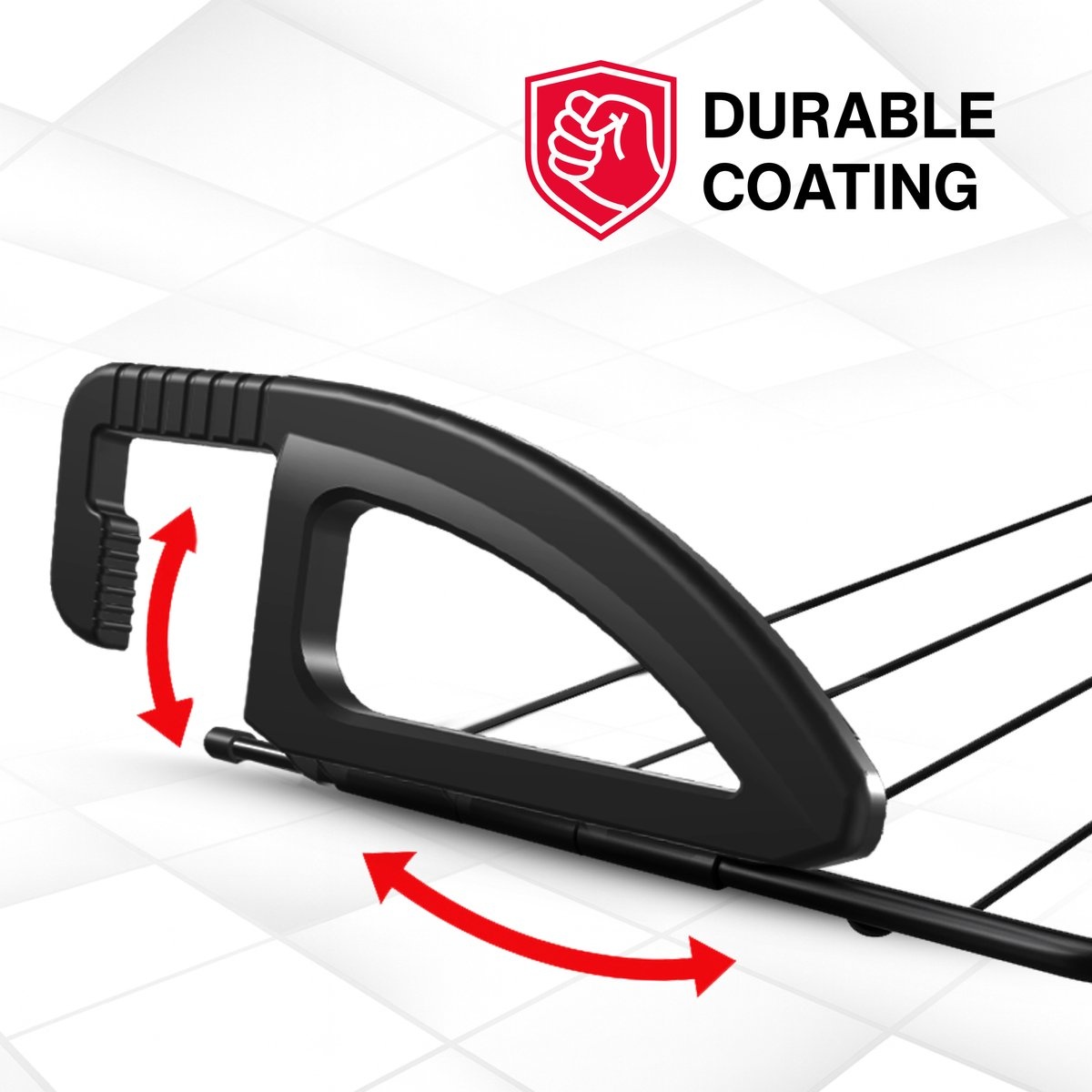 Tomado Bries Hangend Droogrek Zwart - 6m drooglengte - 57% Korting!