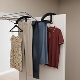 Tomado Bries Hangend Droogrek Zwart - 6m drooglengte - 57% Korting!