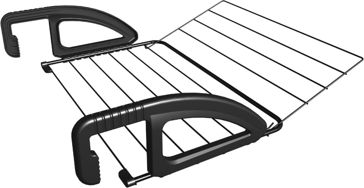 Tomado Bries Hangend Droogrek Zwart - 6m drooglengte - 57% Korting!