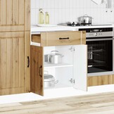 vidaXL Keuken onderkast Lucca | Bewerkte Hout | Artisanaal Eiken | -35%