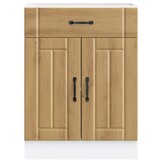 vidaXL Keuken onderkast Lucca | Bewerkte Hout | Artisanaal Eiken | -35%