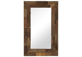 vidaXL Spiegel 50x80 cm, Gerecycled Hout - Nu 30% Korting!