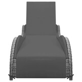 vidaXL Ligbed Poly Rattan Antraciet | 70% Korting
