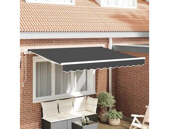 vidaXL Vervangingsdoek Zonnescherm Antraciet 350x200cm - 49% Korting