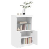 vidaXL Dressoir met LED: 55% Korting - 60,5x37x100 cm Wit