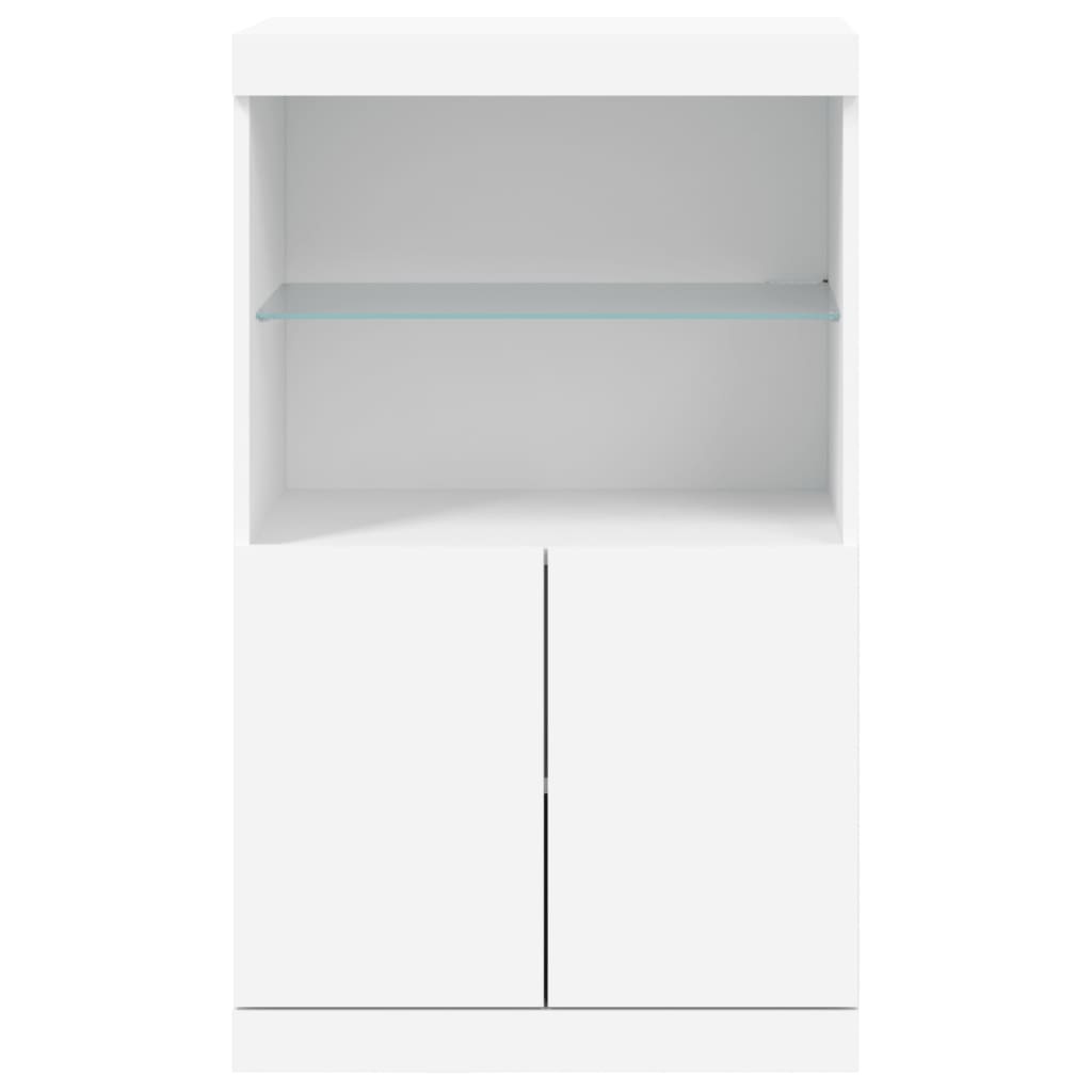 vidaXL Dressoir met LED: 55% Korting - 60,5x37x100 cm Wit