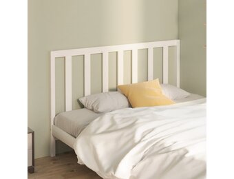 vidaXL Hoofdbord Massief Grenenhout Wit - 55% Korting!