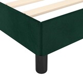 vidaXL Bedframe 120x190 cm Fluweel Donkergroen - 35% Korting!