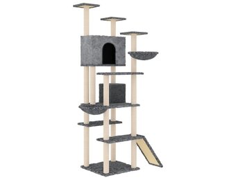 vidaXL Kattenmeubel XXL Krabpaal 191 cm Donkergrijs - Nu 35% Korting!