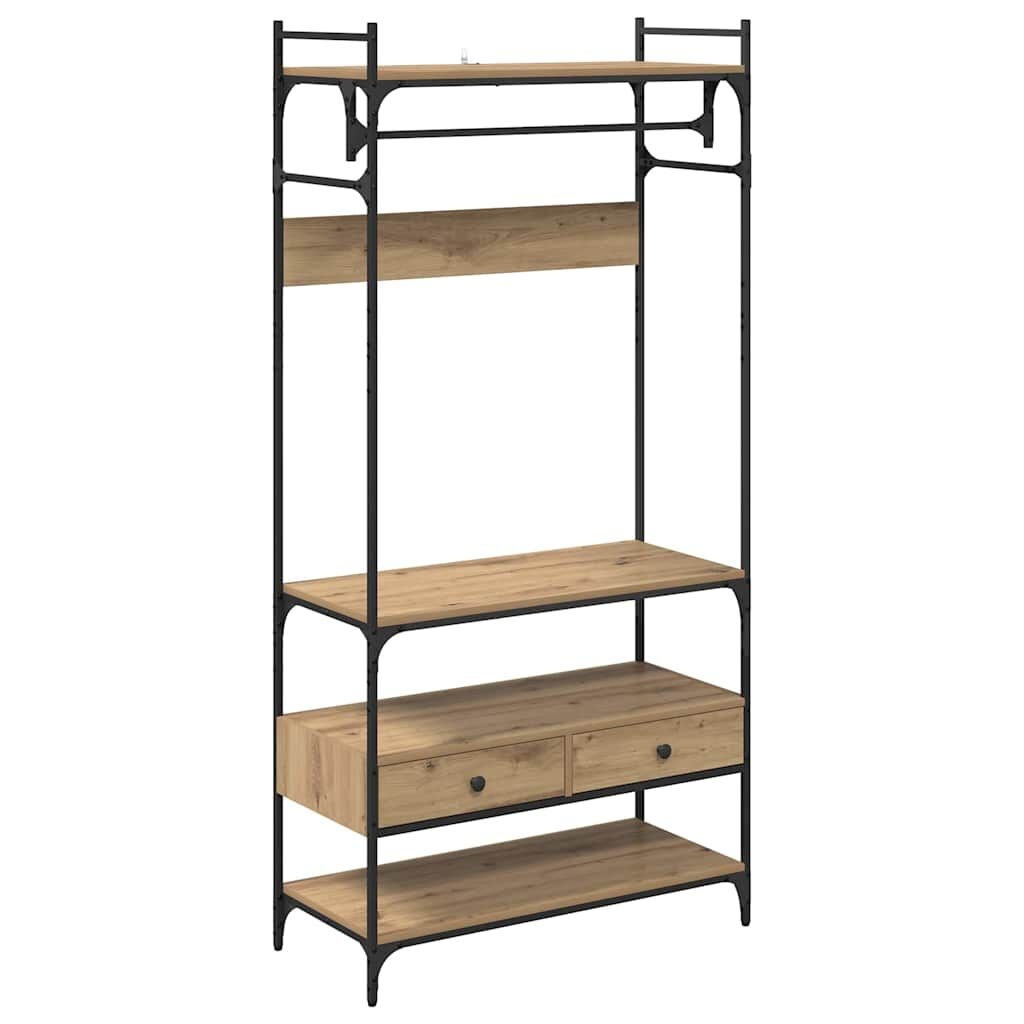 vidaXL Kledingkast Artisanaal Eiken - 35% Korting!