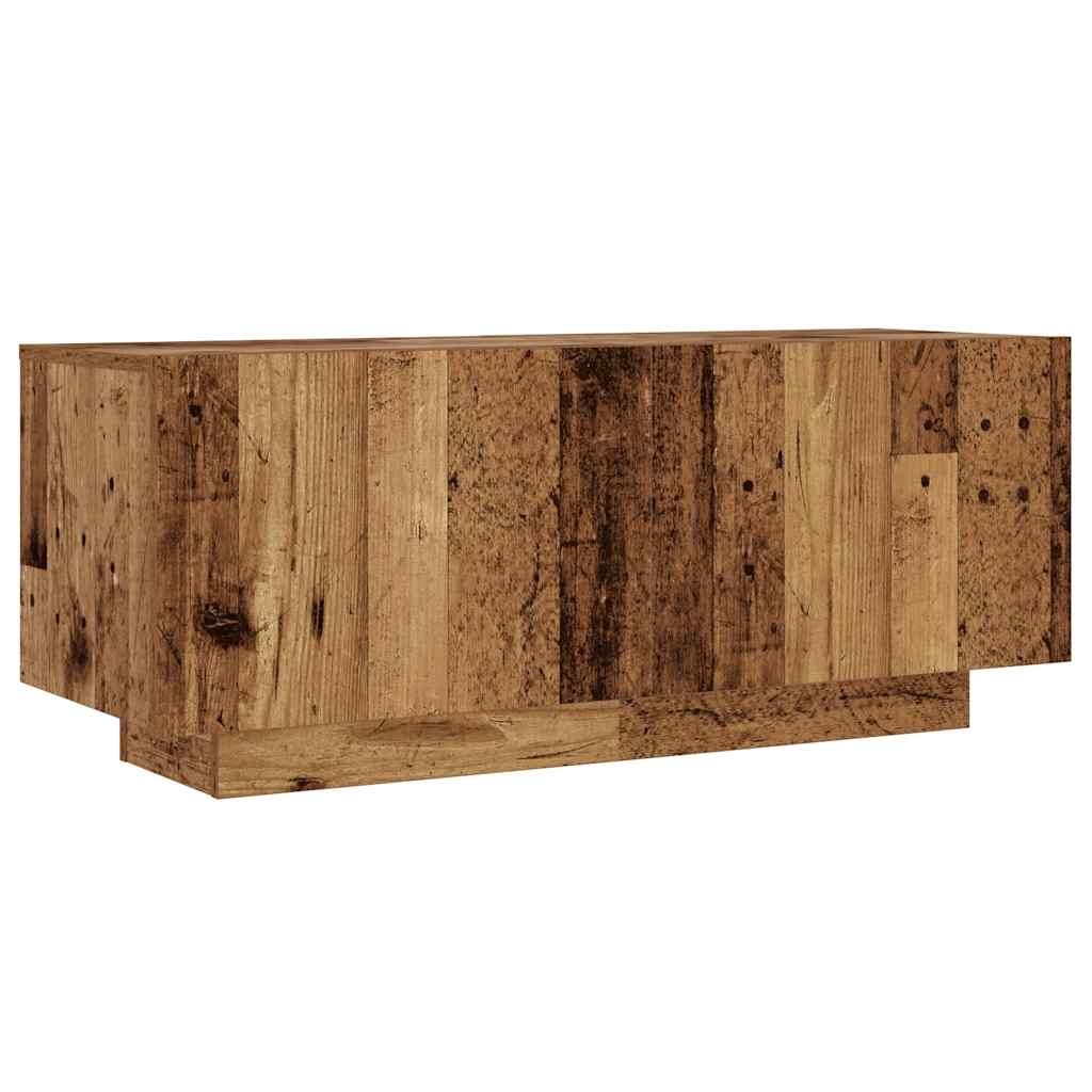 vidaXL TV-meubel 100x35x40 cm, bewerkt hout, oud houtkleurig | -35%