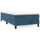 VidaXL Bedframe Donkerblauw Fluweel (100x200cm) - 55% Korting