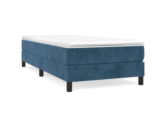VidaXL Bedframe Donkerblauw Fluweel (100x200cm) - 55% Korting