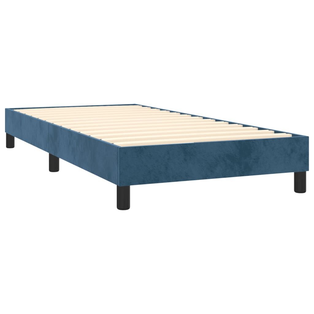 VidaXL Bedframe Donkerblauw Fluweel (100x200cm) - 55% Korting