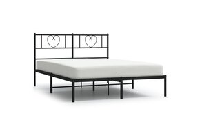 vidaXL Bedframe Metaal Zwart 160x200 cm - 35% Korting!