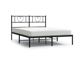 vidaXL Bedframe Metaal Zwart 160x200 cm - 35% Korting!