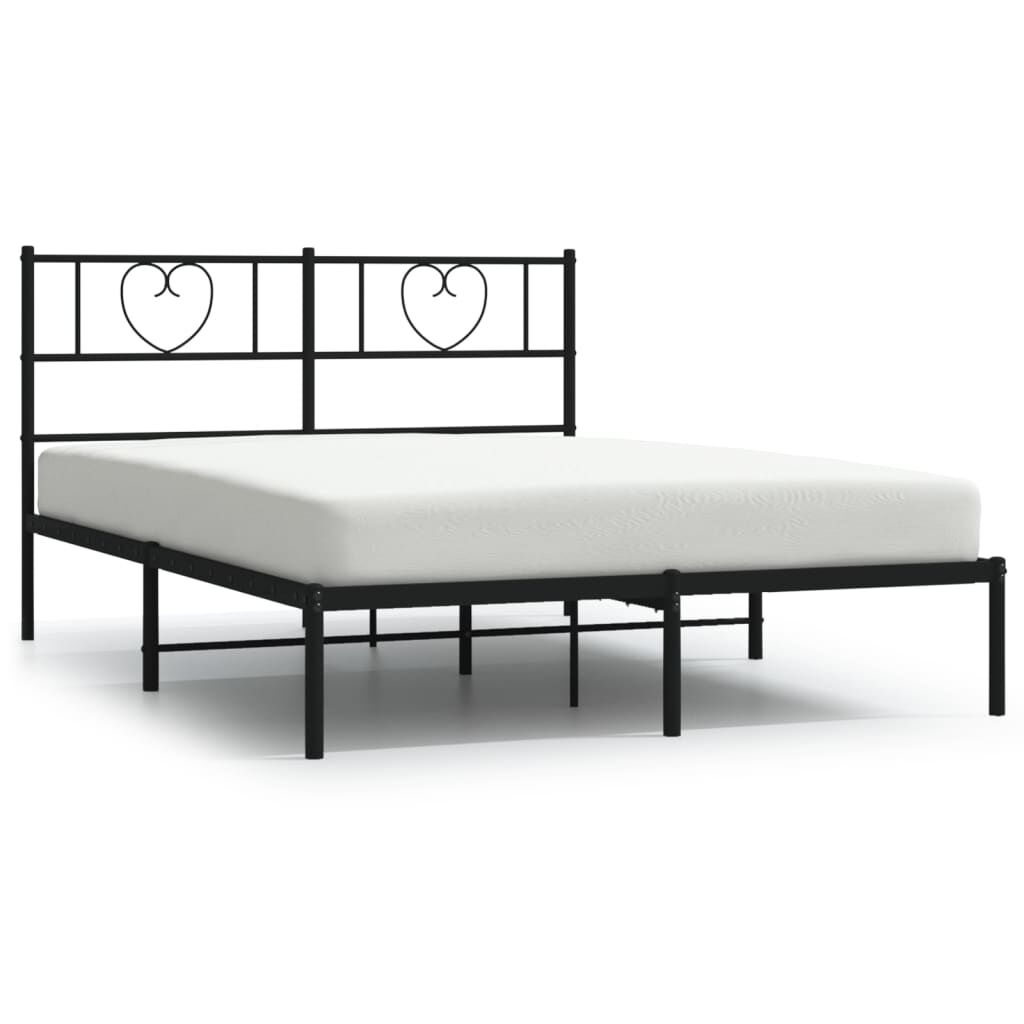 vidaXL Bedframe Metaal Zwart 160x200 cm - 35% Korting!