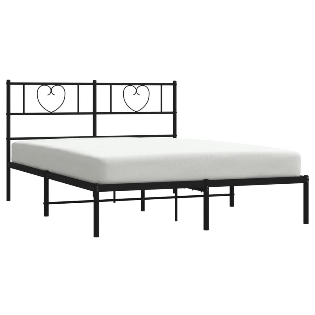 vidaXL Bedframe Metaal Zwart 160x200 cm - 35% Korting!