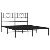 vidaXL Bedframe Metaal Zwart 160x200 cm - 35% Korting!
