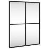 vidaXL Wandspiegel Rechthoekig 40x50 cm IJzer Zwart | Nu -35%