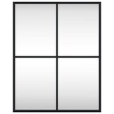 vidaXL Wandspiegel Rechthoekig 40x50 cm IJzer Zwart | Nu -35%