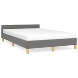 vidaXL Donkergrijs Bedframe 120x200cm Stof - 35% Korting!