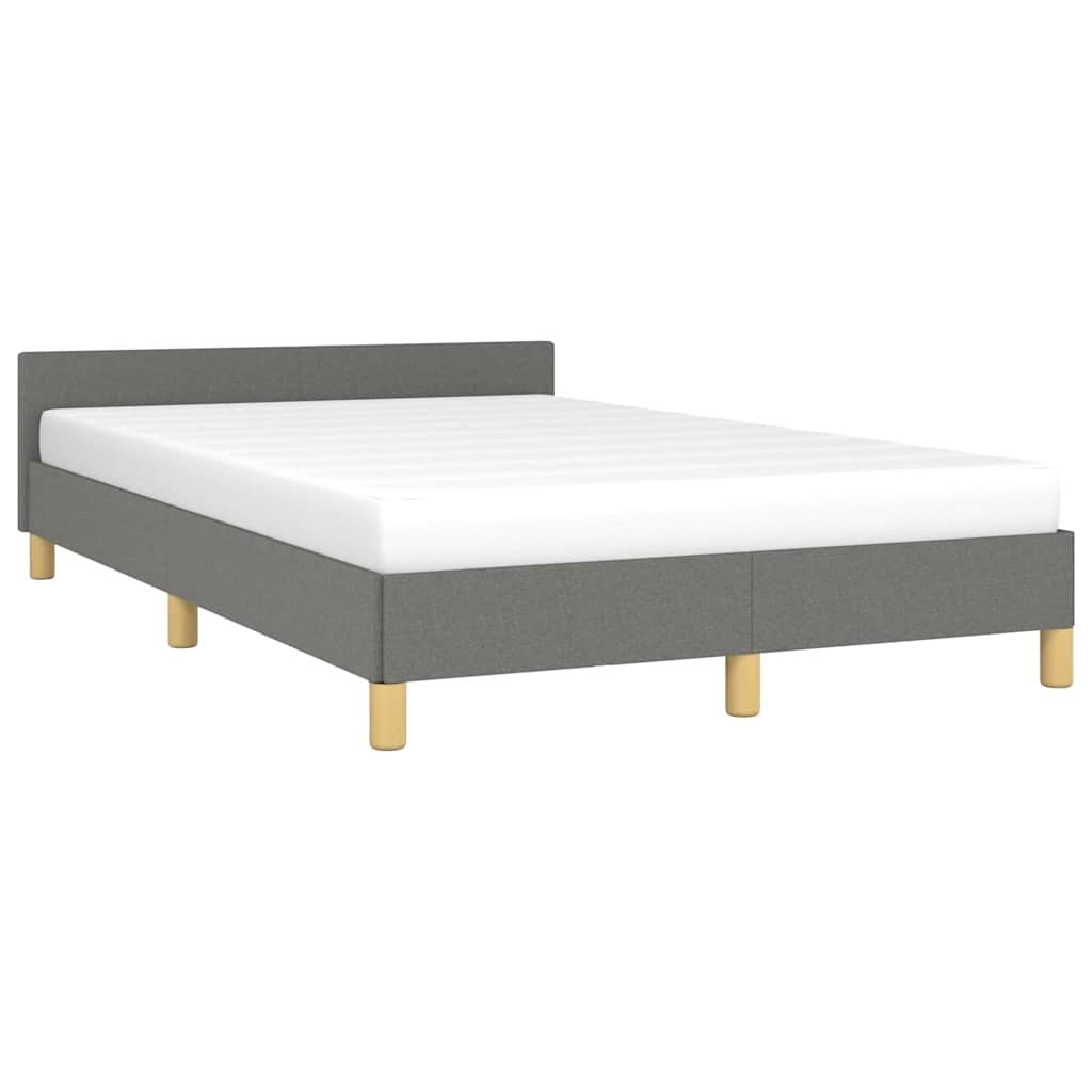 vidaXL Donkergrijs Bedframe 120x200cm Stof - 35% Korting!