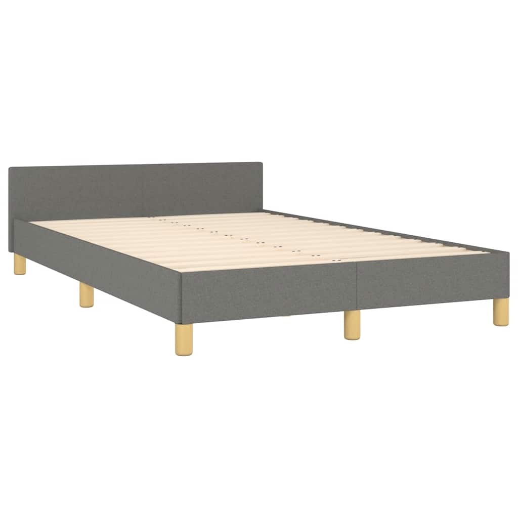 vidaXL Donkergrijs Bedframe 120x200cm Stof - 35% Korting!
