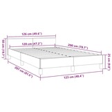 vidaXL Donkergrijs Bedframe 120x200cm Stof - 35% Korting!